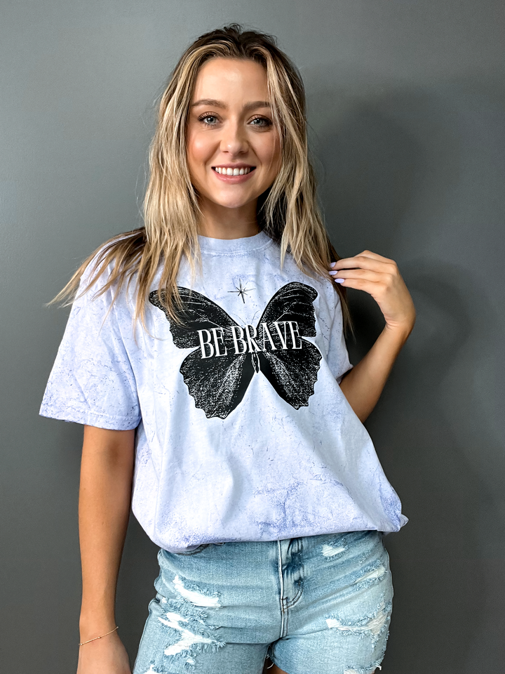 BE BRAVE Butterfly Graphic Tee