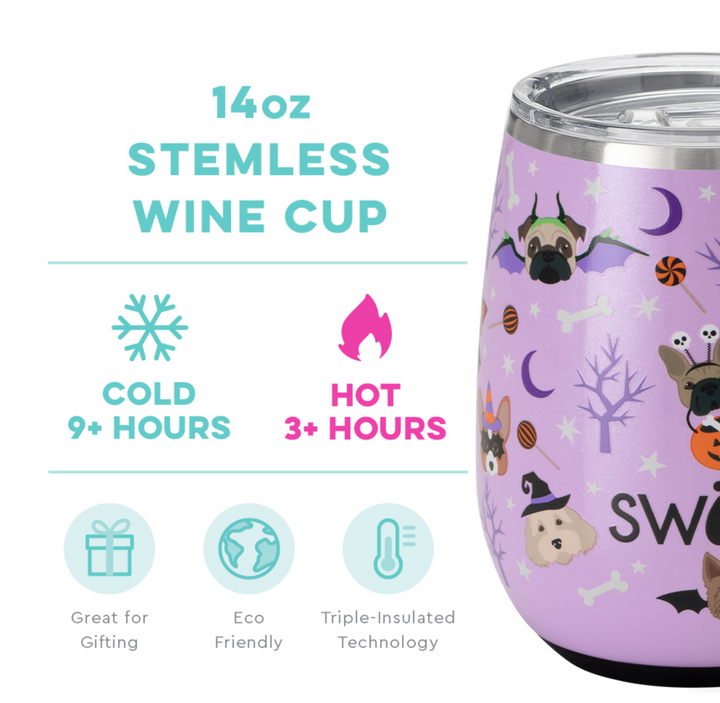Howl-O-Ween Stemless Wine Cup (14oz)