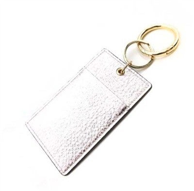 Silver Genuine Leather Wallet Key Ring, Best Seller!