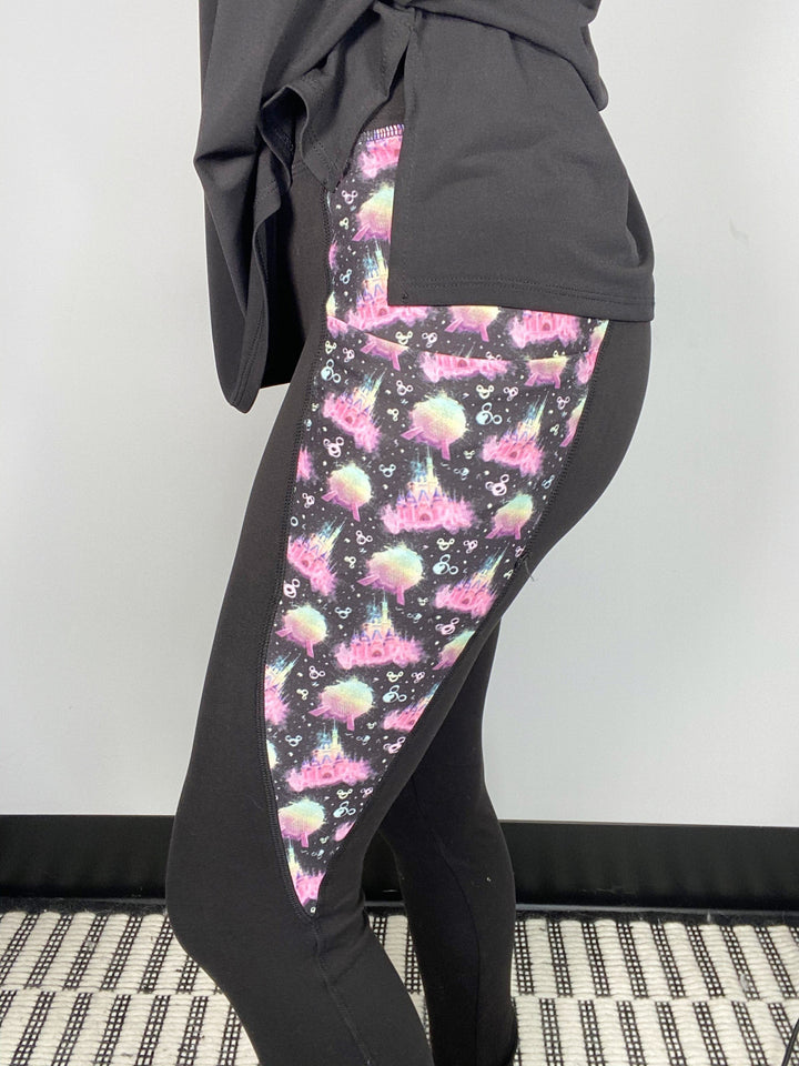 Pink Magic Castle Leggings with Pockets