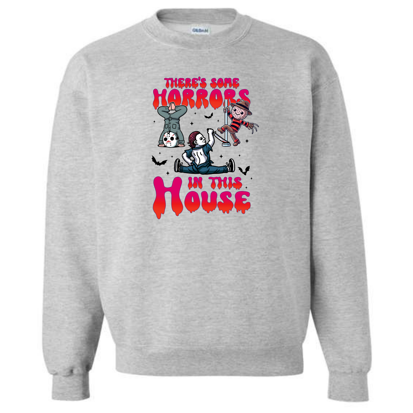 There's Some Horror In This House Graphic Crewneck Sweatshirt