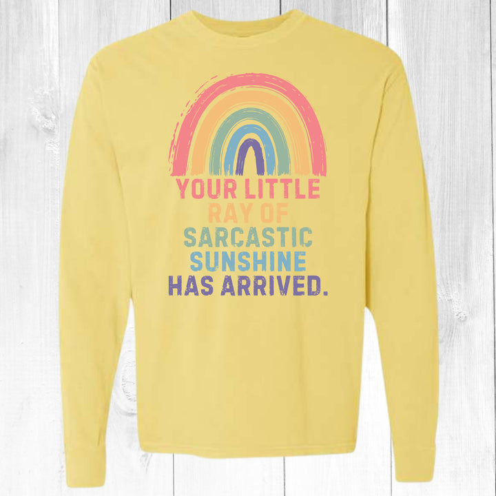 Your Little Ray Of Sarcastic Sunshine Long Sleeve Graphic Tee