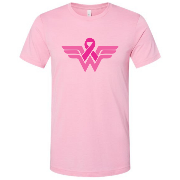 Breast Cancer Wonder Woman Graphic Tee