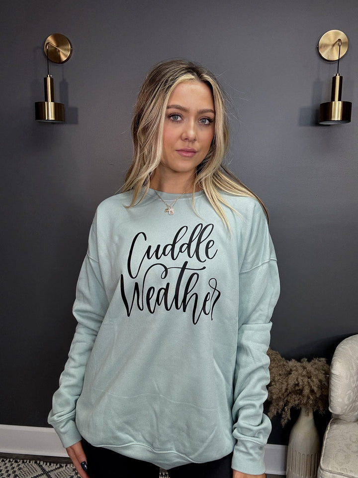 Cuddle Weather Sage Crewneck Sweatshirt