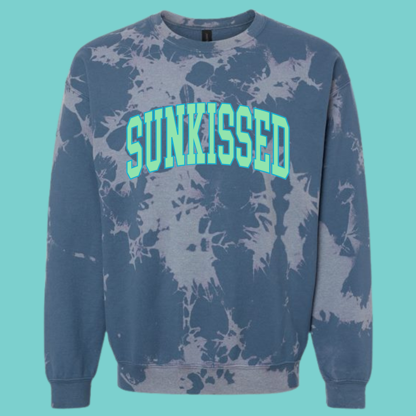 Sunkissed Aqua Graphic Crewneck Sweatshirt