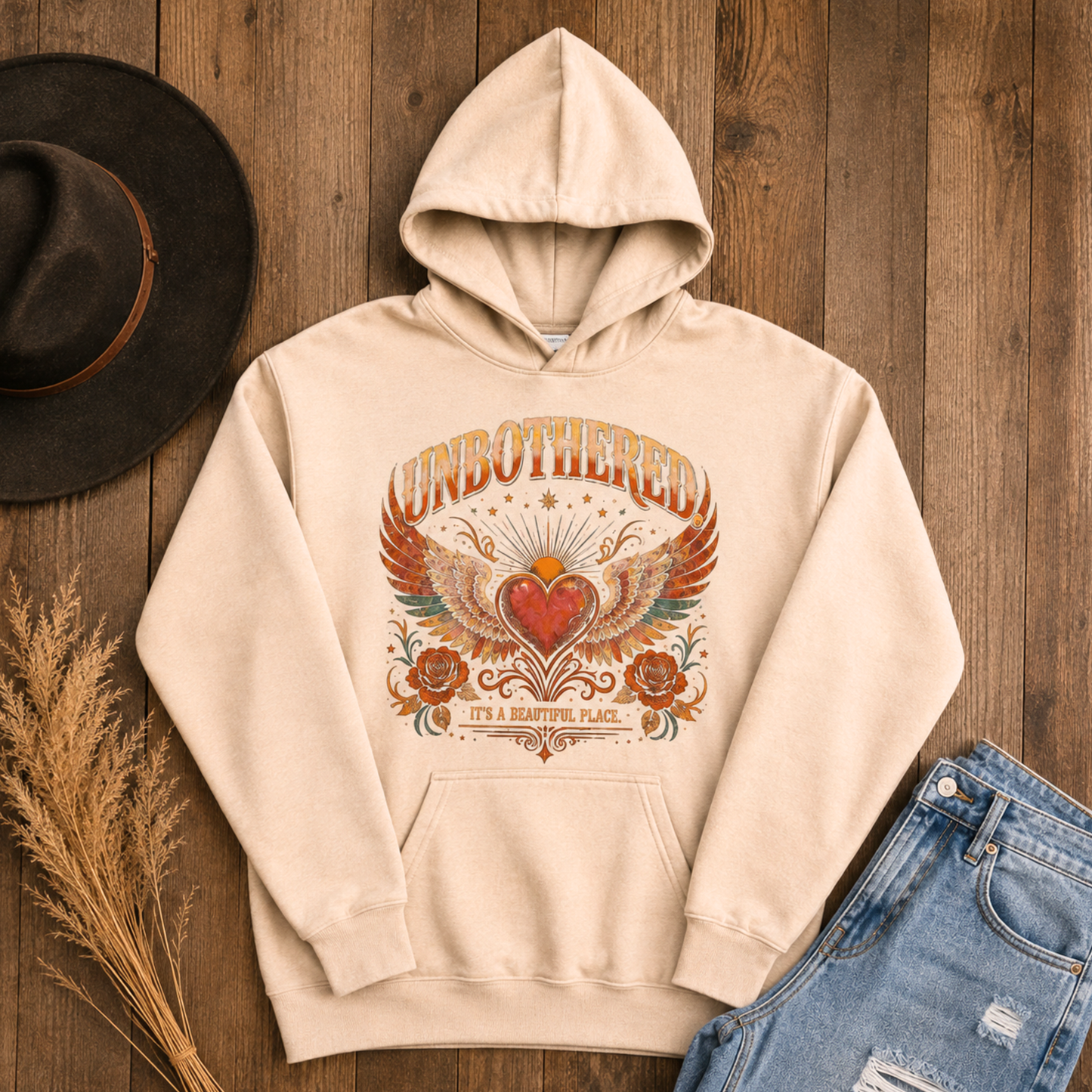 Unbothered It's A Beautiful Place Hoodie
