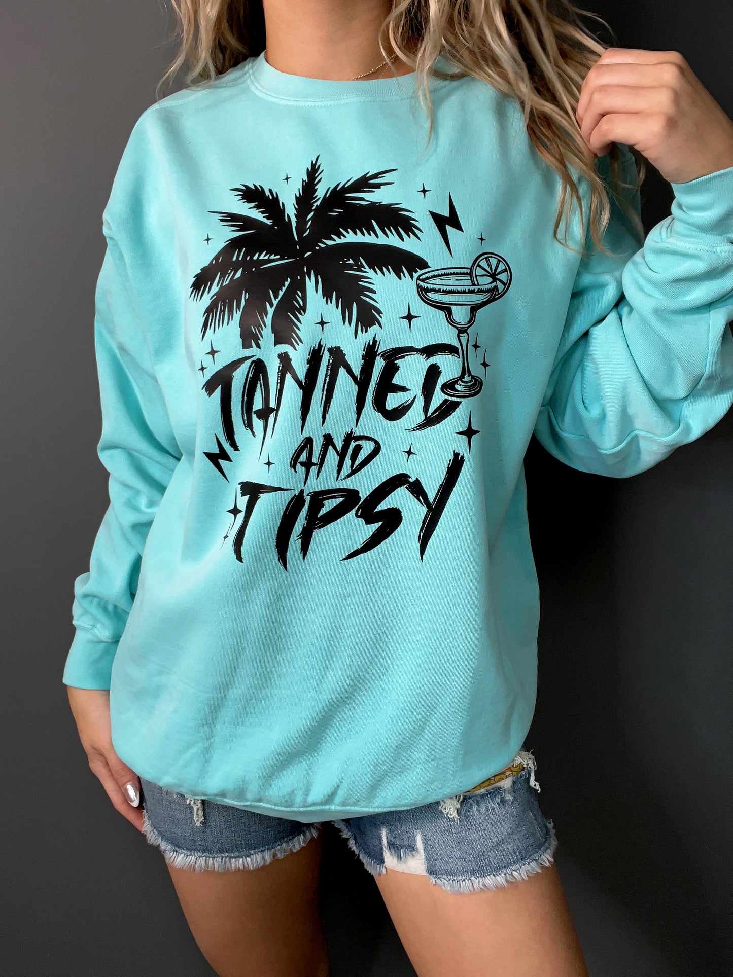 Tanned & Tipsy Graphic Crewneck
