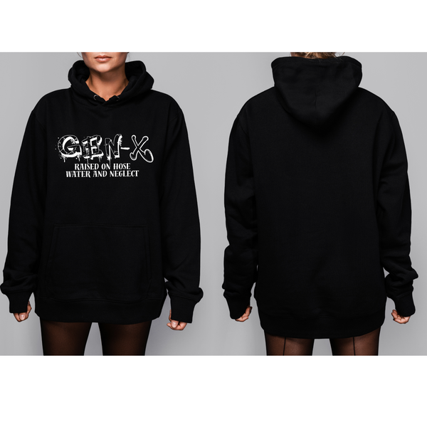 Gen X Neglect Graphic Hoodie or Crewneck