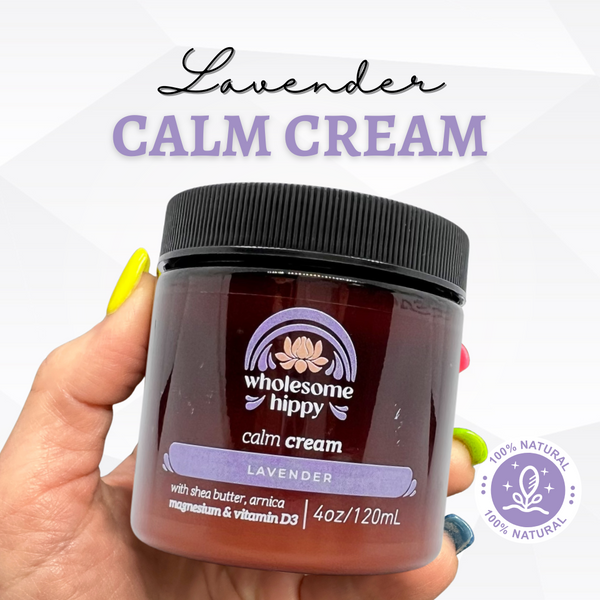 Calm Cream with Magnesium & Vitamin D3 4oz - Lavender