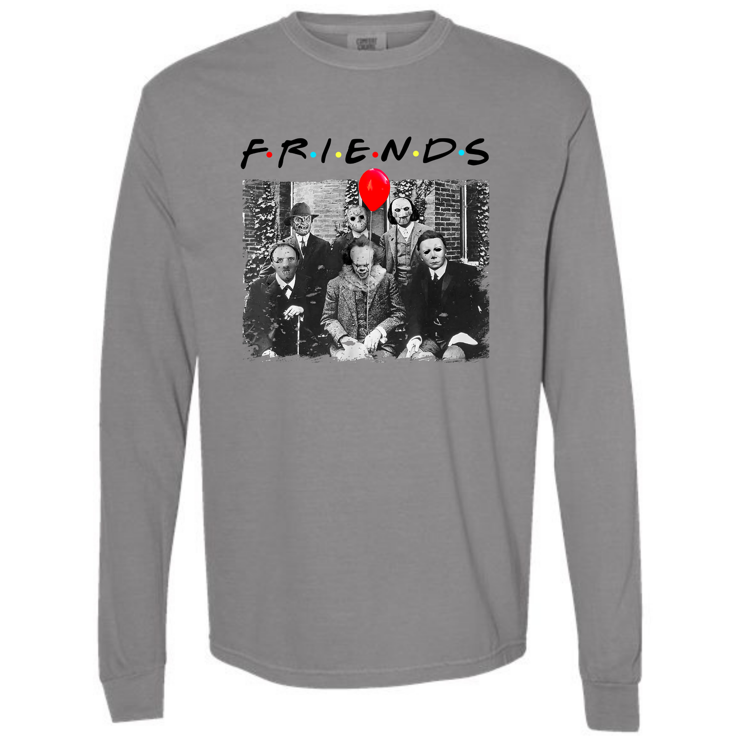 Friends Vintage Balloon Graphic Long Sleeve Tee