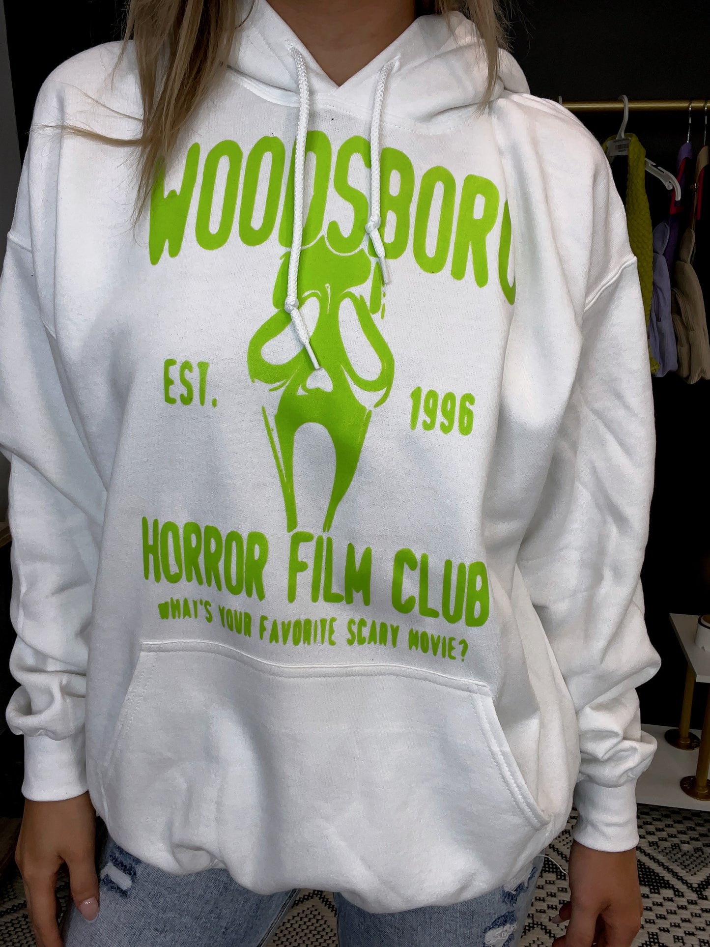 Woodsboro Glow in the dark  Graphic Hoodie