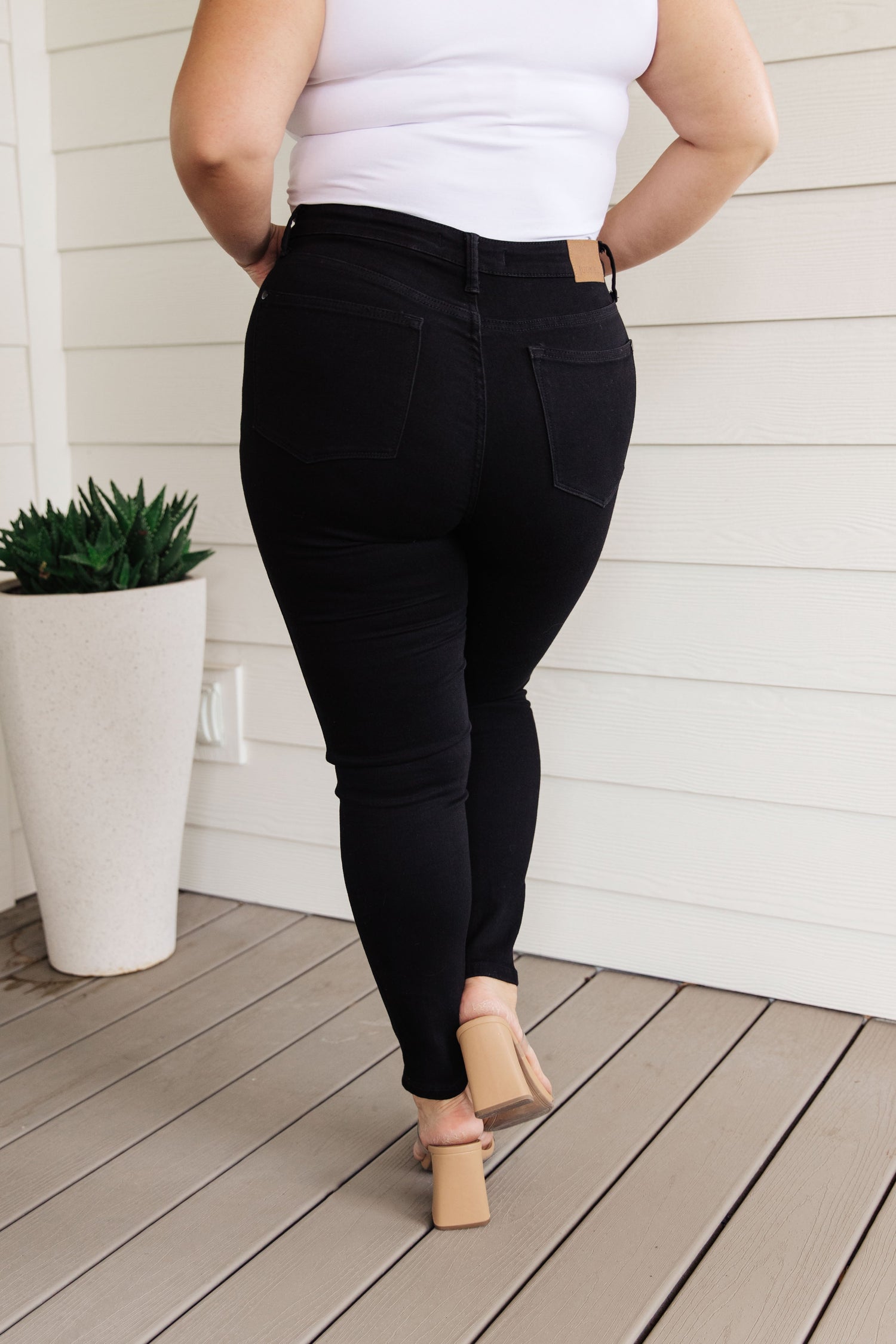 Ebony High Rise Tummy Control Skinny Jeans