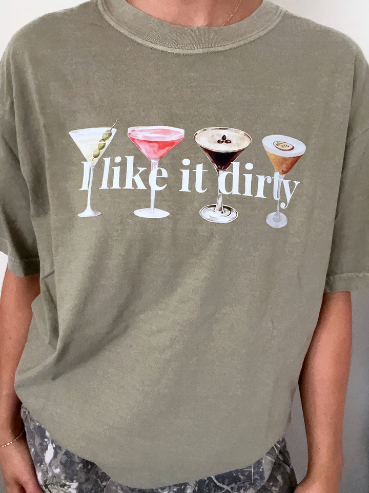 I Like It Dirty Martini Graphic Tee