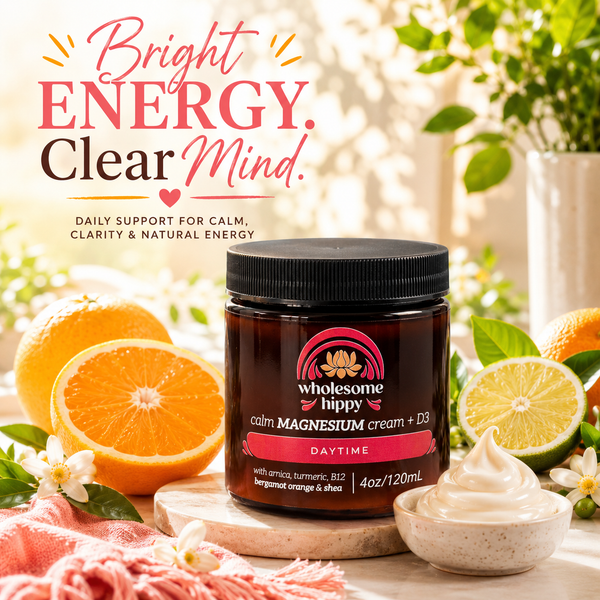 Daytime Calm Cream | Magnesium Cream + D3 | Bergamot Orange | 4oz