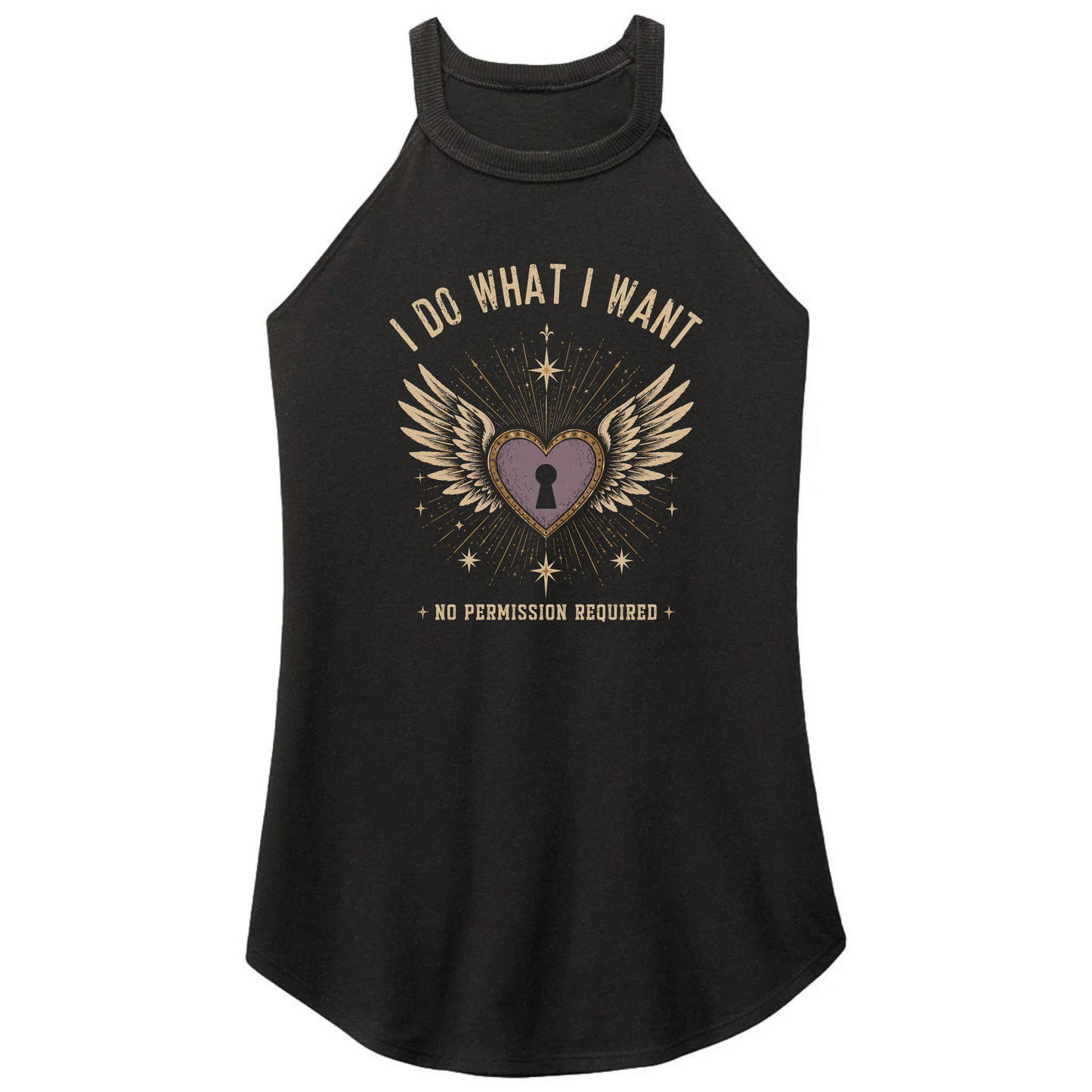 I Do What I Want Rocker Tank or Tee