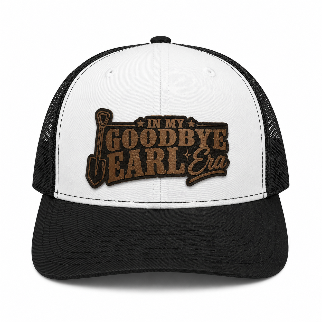 Black and White Goodbye Earl Era Snapback Trucker Hat
