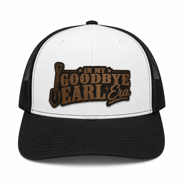 Black and White Goodbye Earl Era Snapback Trucker Hat
