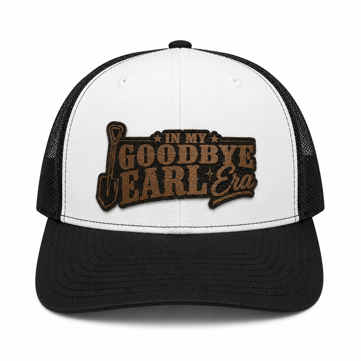 Black and White Goodbye Earl Era Snapback Trucker Hat