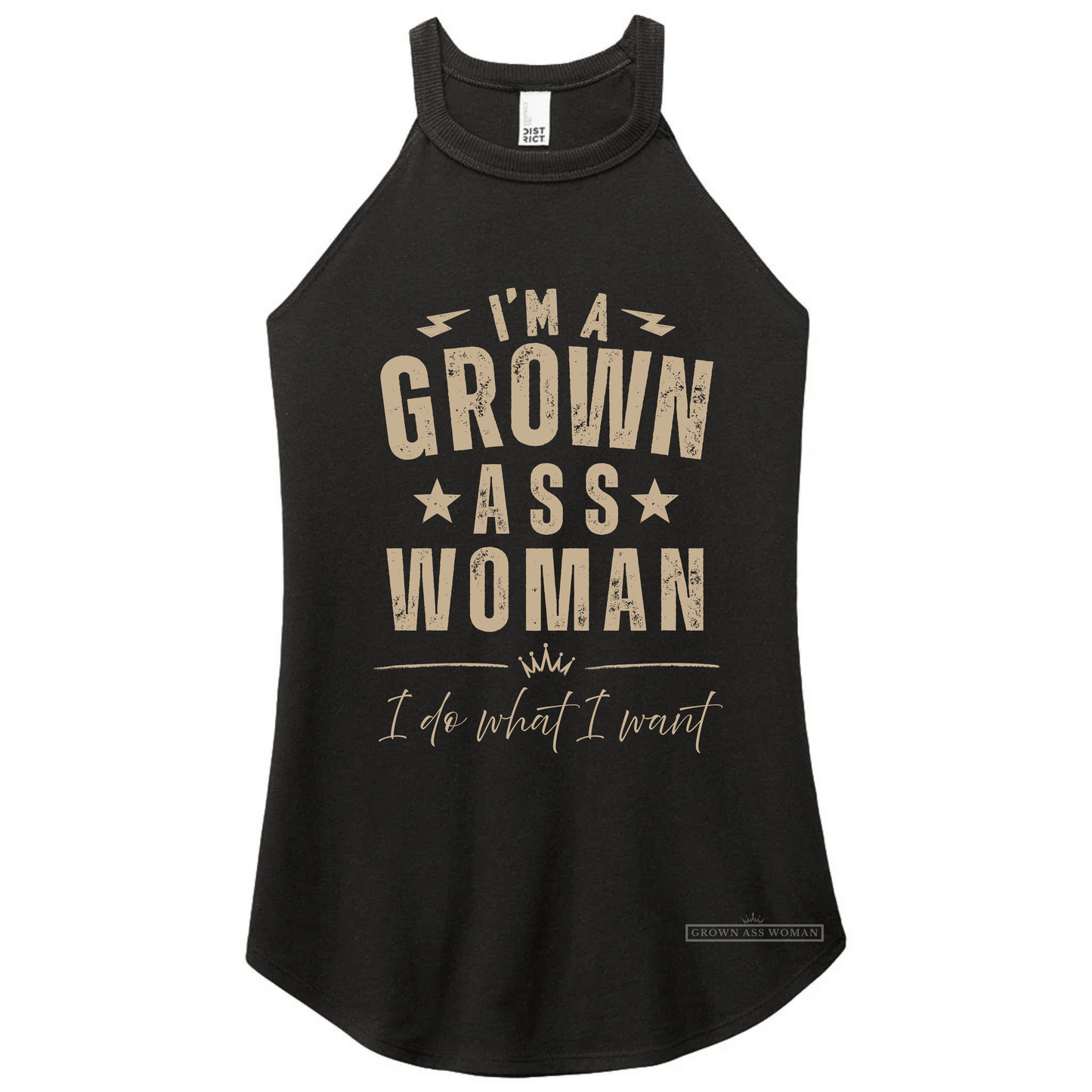 I'm A Grown Ass Woman Rocker Tank