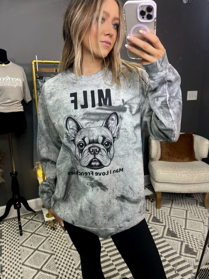 Love Frenchies Mineral Crewneck