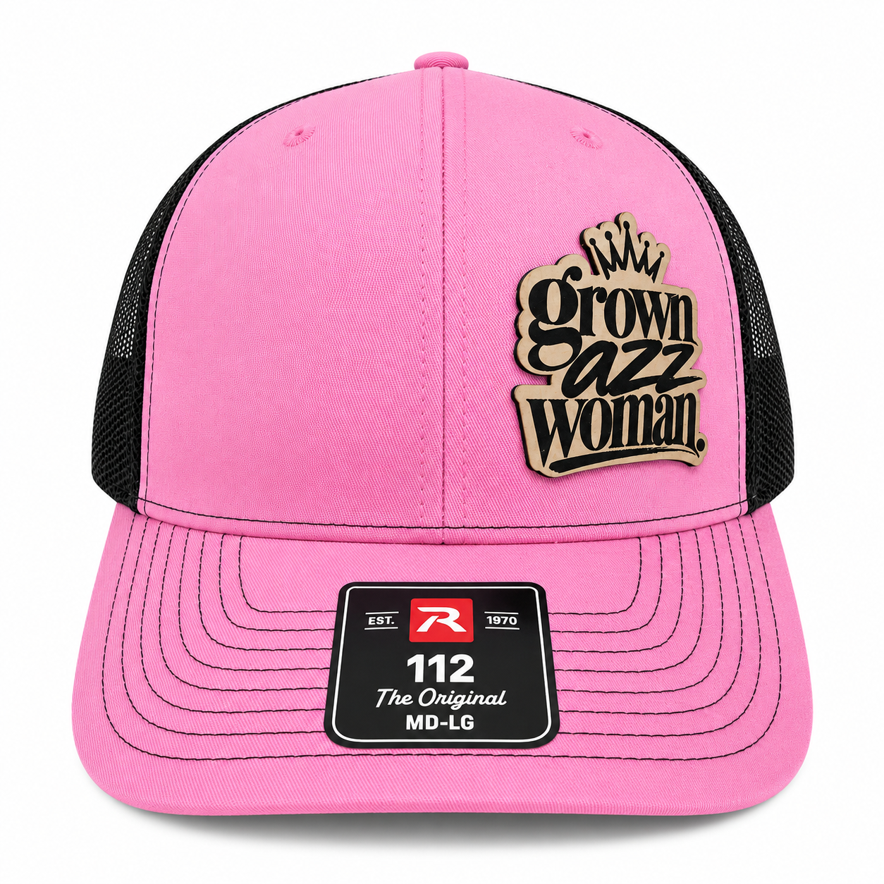 Pink Grown Azz Woman Snapback Trucker Hat