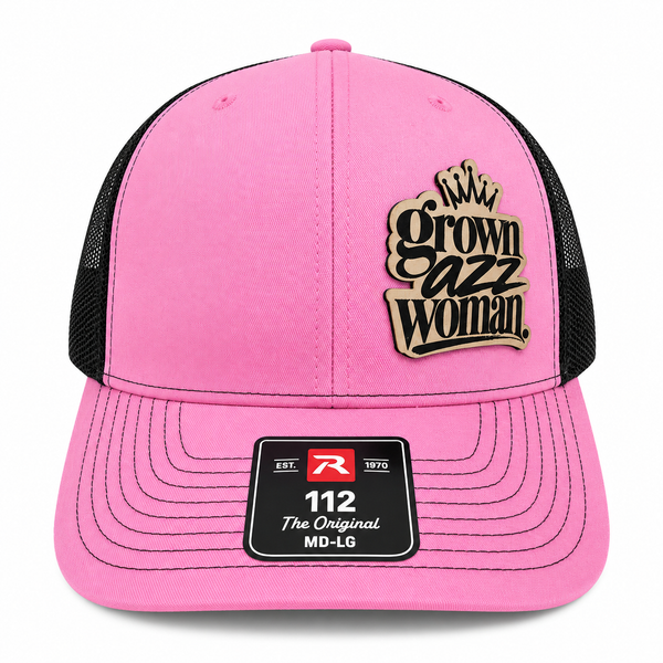 Pink Grown Azz Woman Snapback Trucker Hat