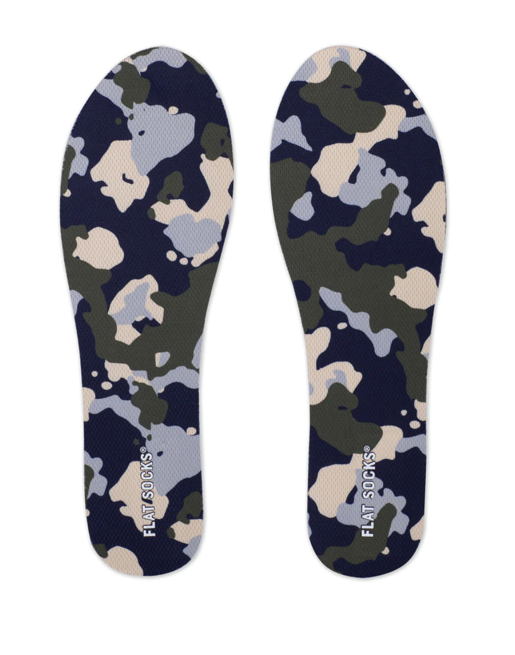 Womens Terry Flat Sock Military Camo