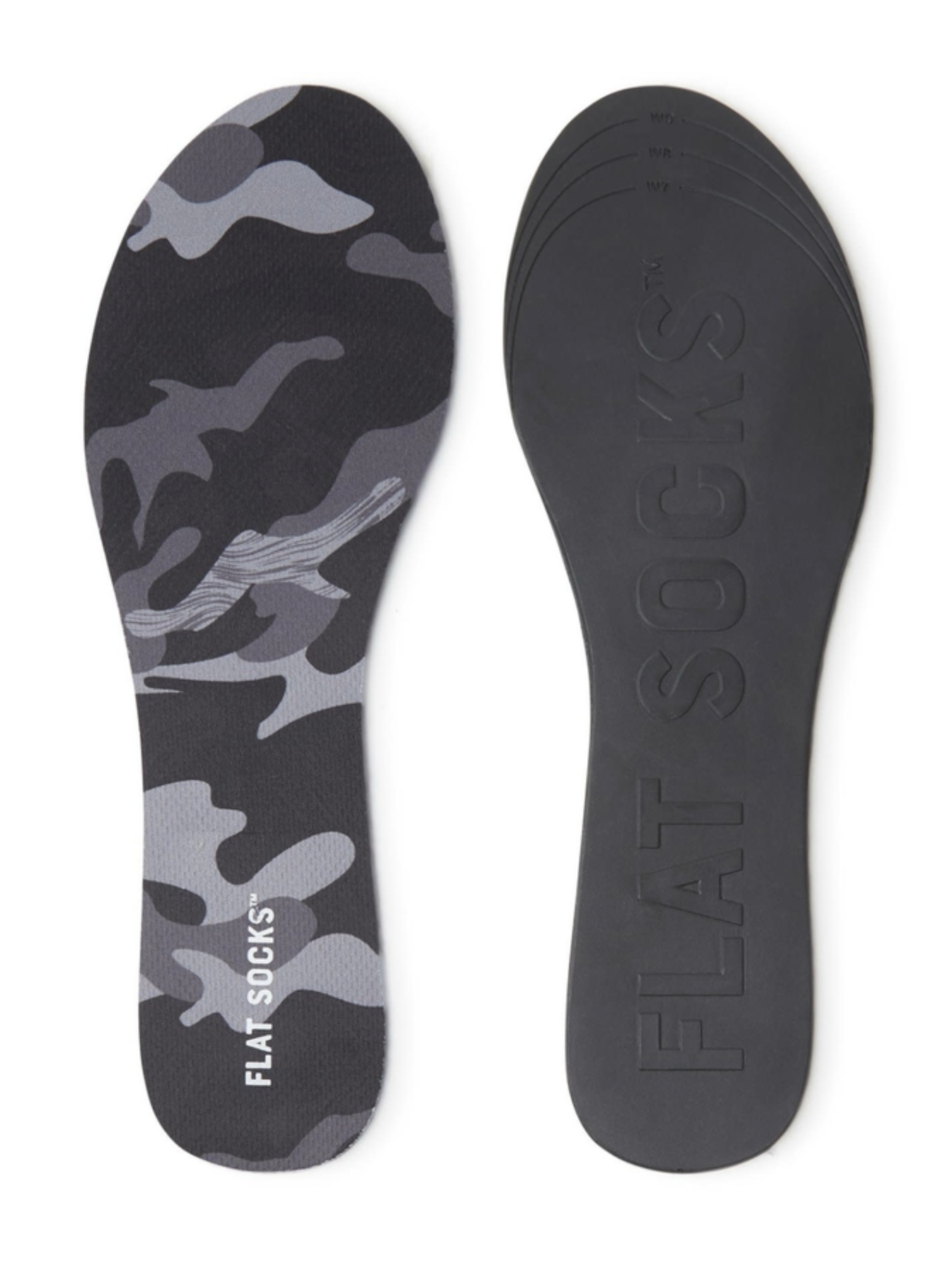 Womens Mesh Flat Sock Black Camo