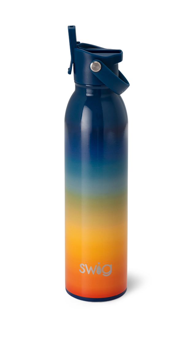Retro Rainbow Flip- & Sip Water Bottle (20oz)