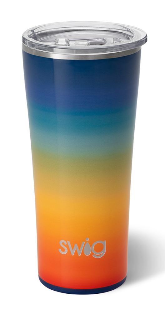 Retro Rainbow Tumbler (22oz)