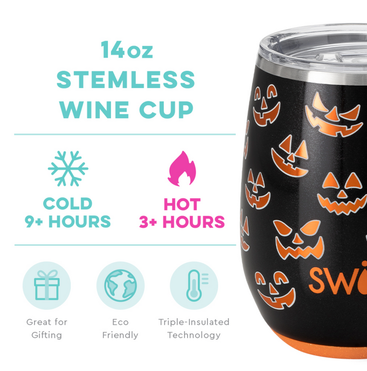 Jeepers Creepers Stemless Wine Cup (14oz)