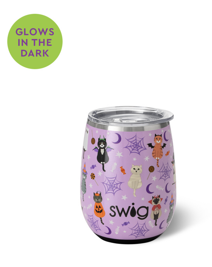 Scaredy Cat Stemless Wine Cup (14oz)