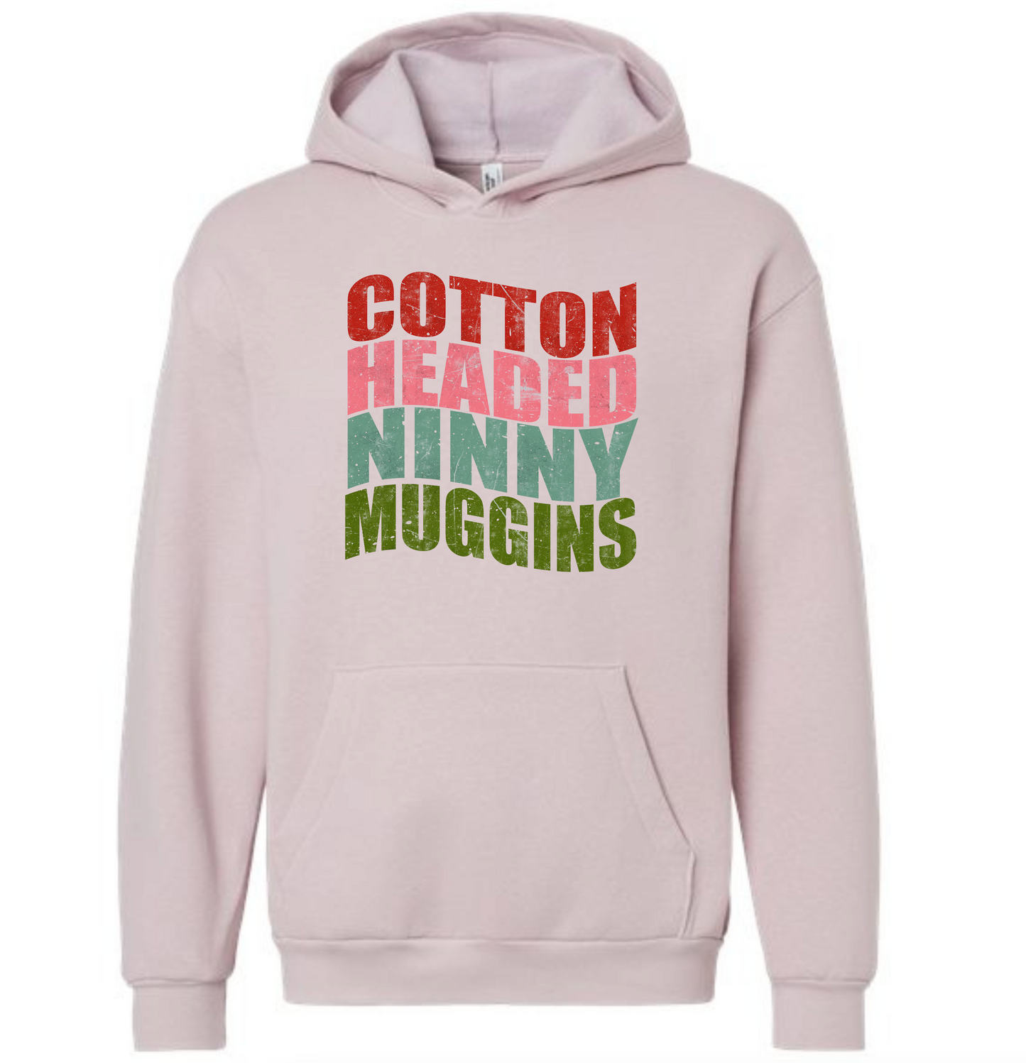 Cotton Headed Ninny Muggins Mauve Hoodie