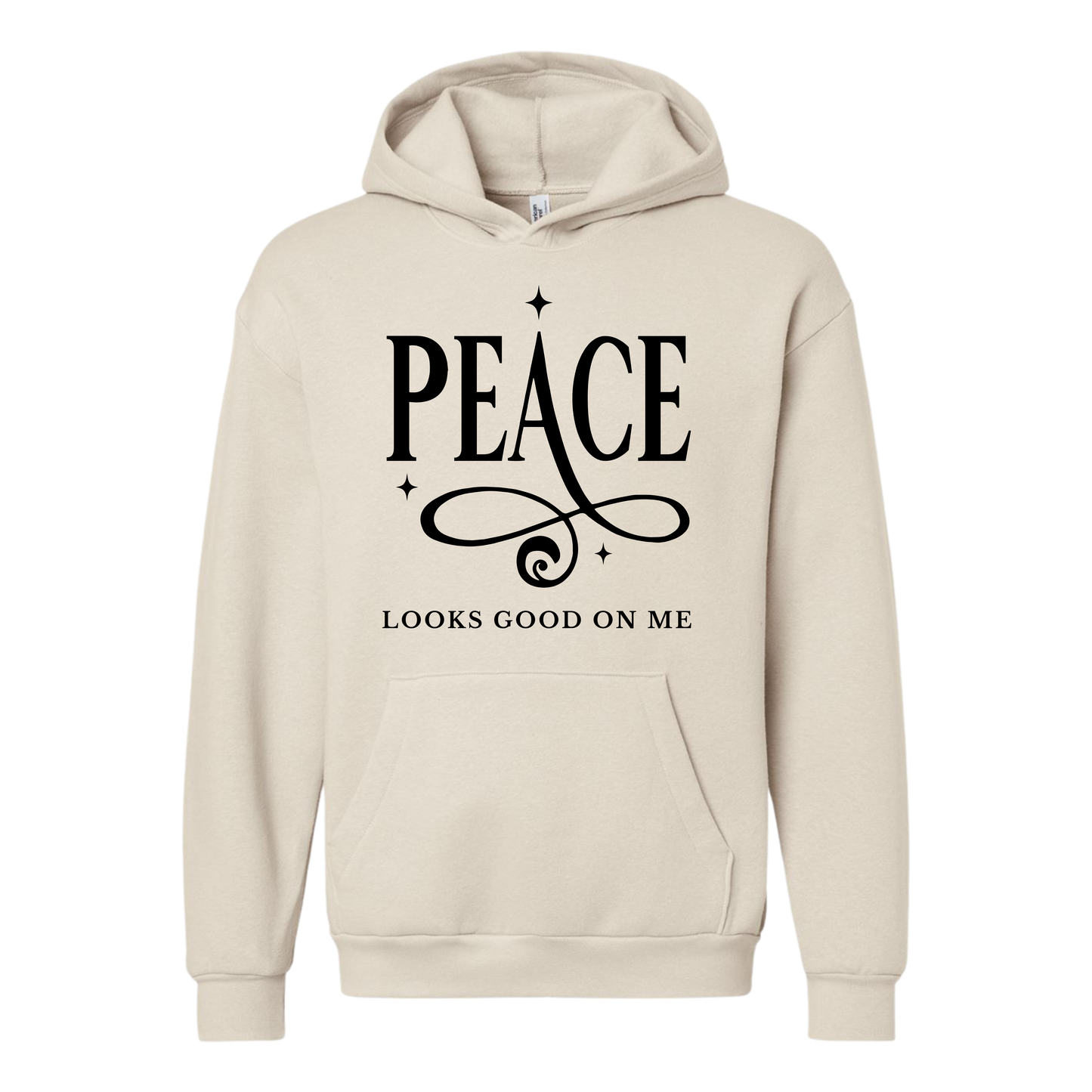 Peace Looks Good On Me | Grown Azz Woman Hoodie