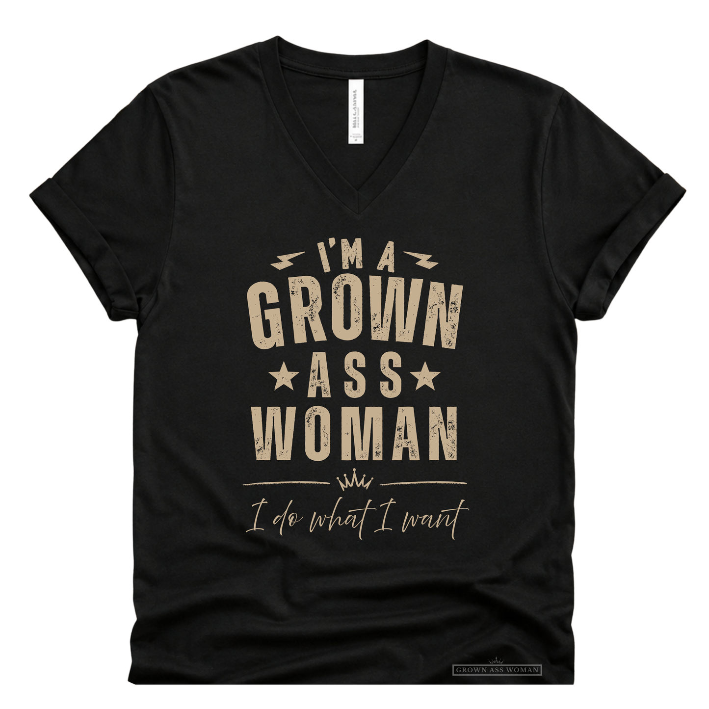 I'm A Grown Ass Woman Rocker Tank or Tee