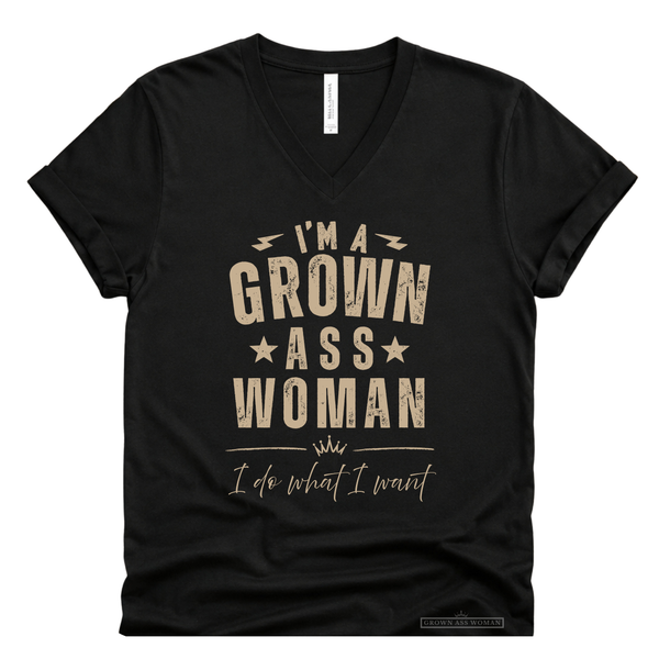I'm A Grown Ass Woman Rocker Tank or Tee