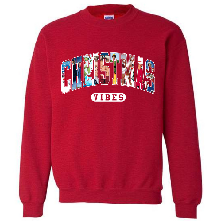 Christmas Vibes Graphic Crewneck Sweatshirt