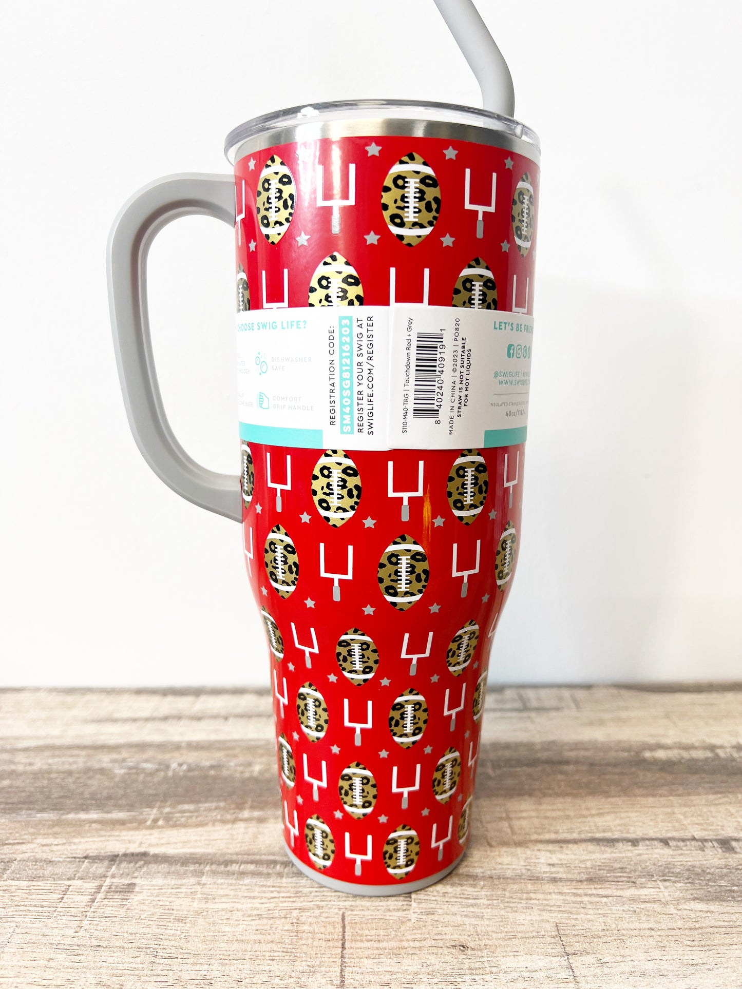 Touchdown Red&Grey Mega Mug