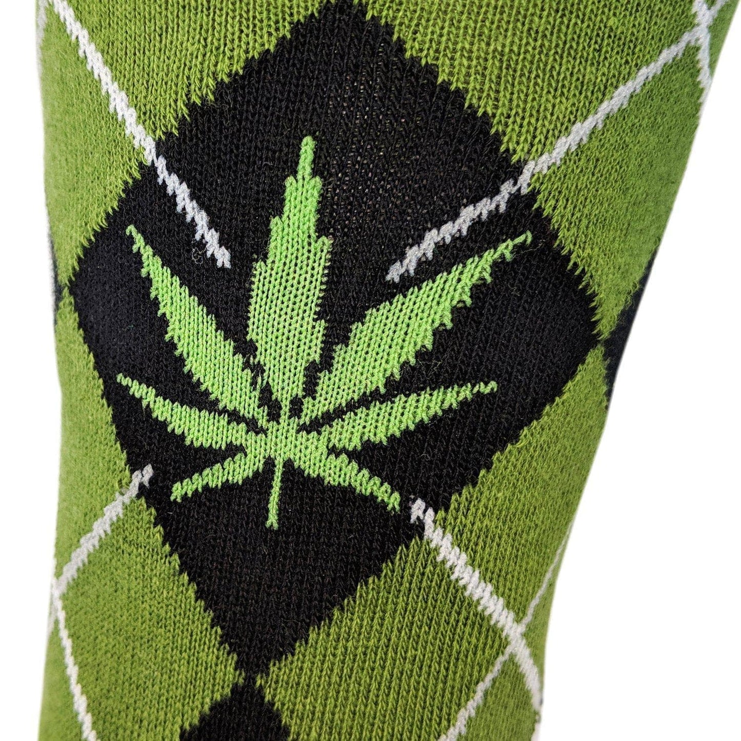 Argyle Marijuana Funny Weed Socks Hilarious CBD Humor