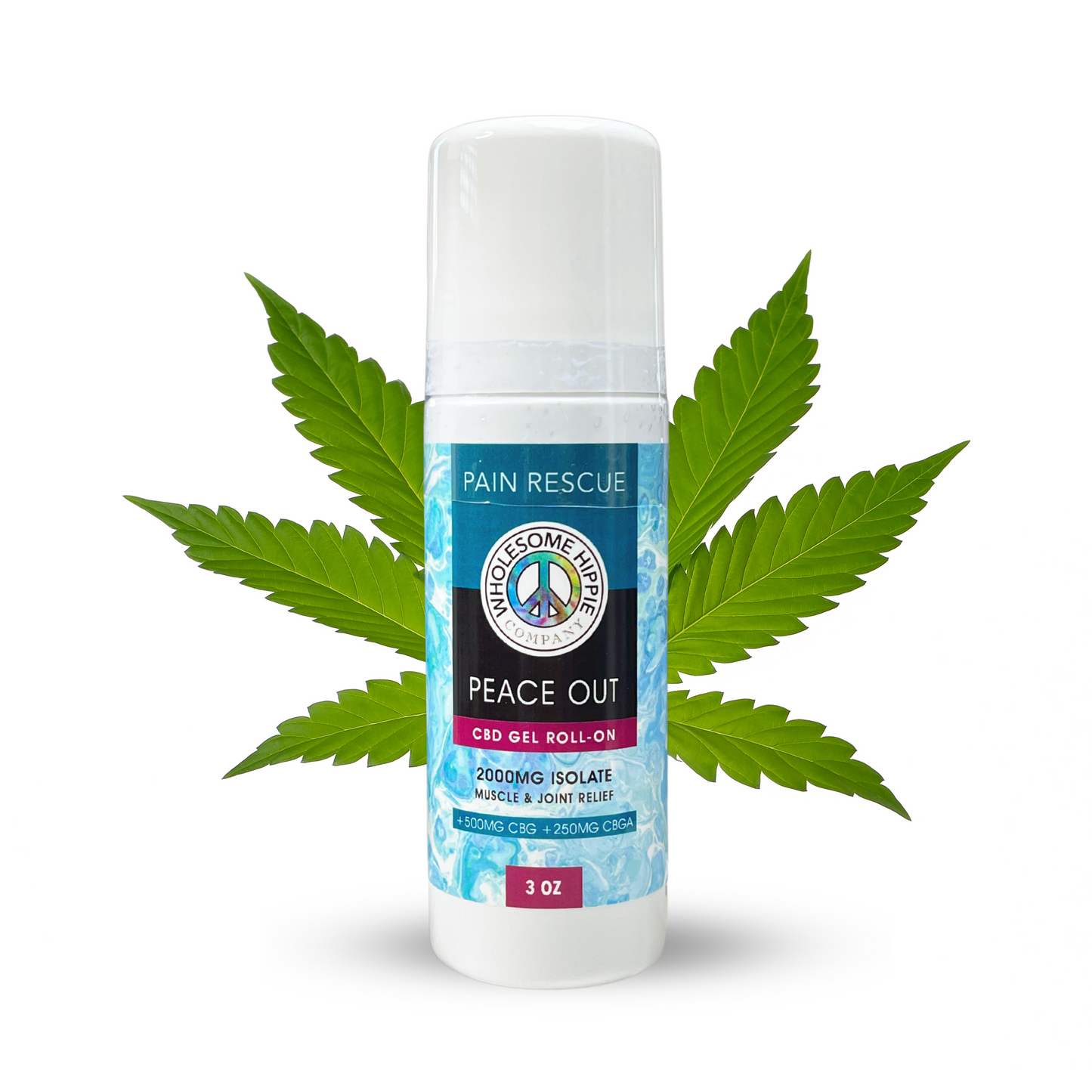 Peace Out Pain C-Bee-D Muscle & Joint Relief Roll On - 2000 MG - 3oz