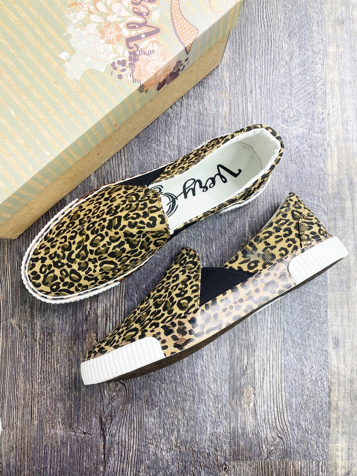 Very G Tan Leopard Slip On Sneaker