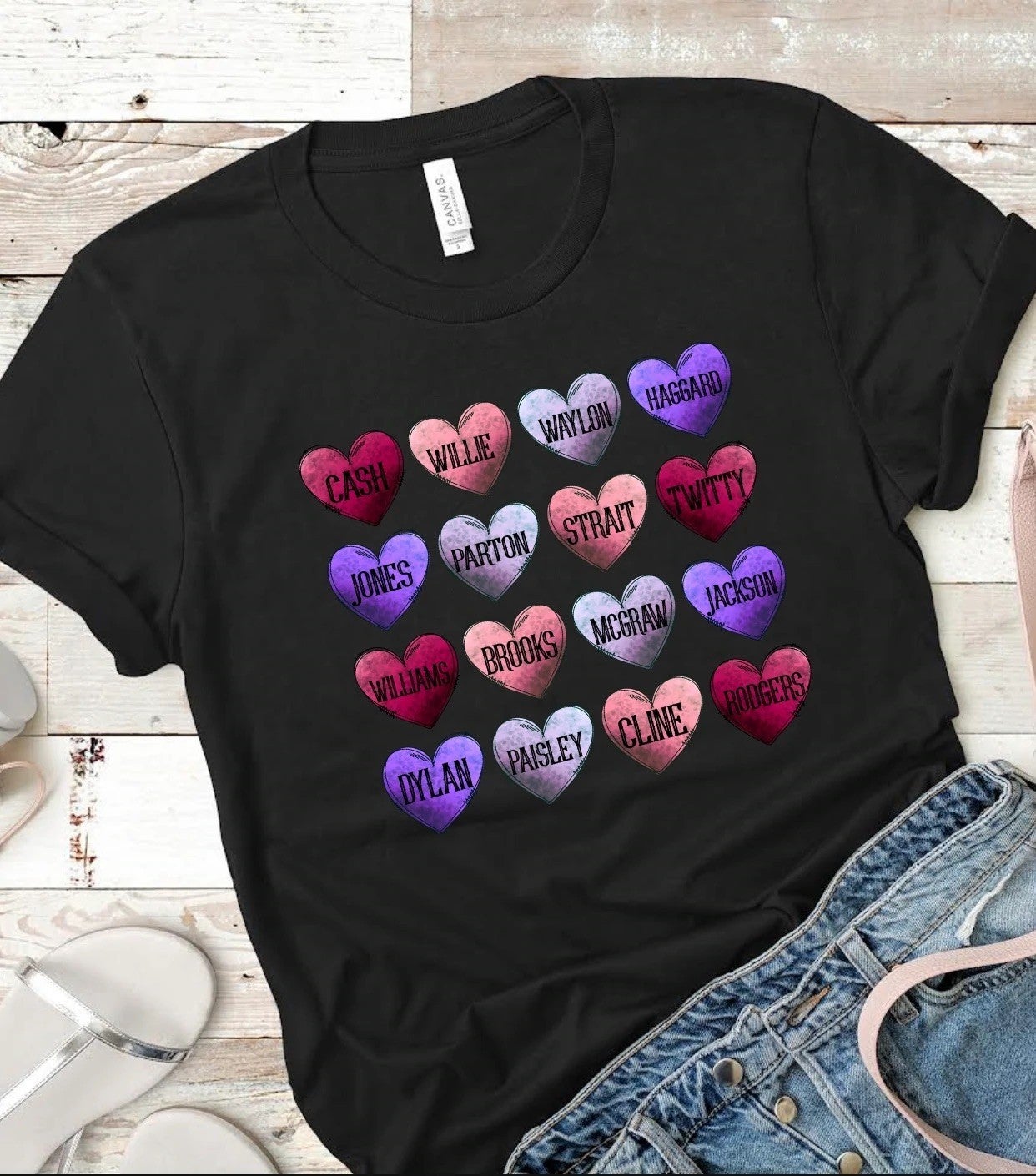 Country Music Hearts | Graphic Tee
