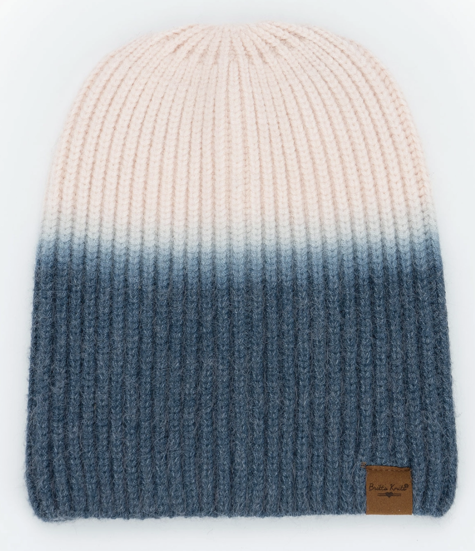 Double Dip Beanie-Gray, Blue or Lilac