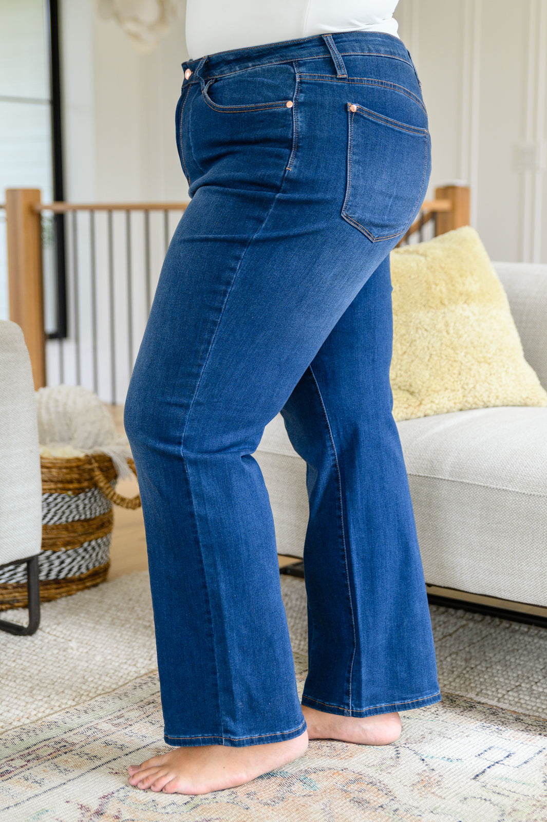 Judy Blue Daria Front Seam Wide Leg Trouser Jeans – Featherandvine