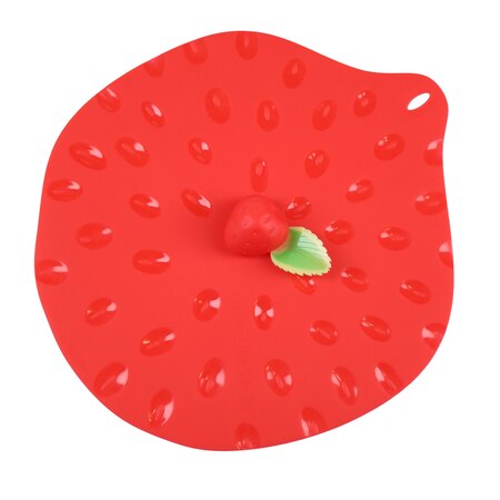 Charles Viancin 9" Red Silicone Strawberry Lid