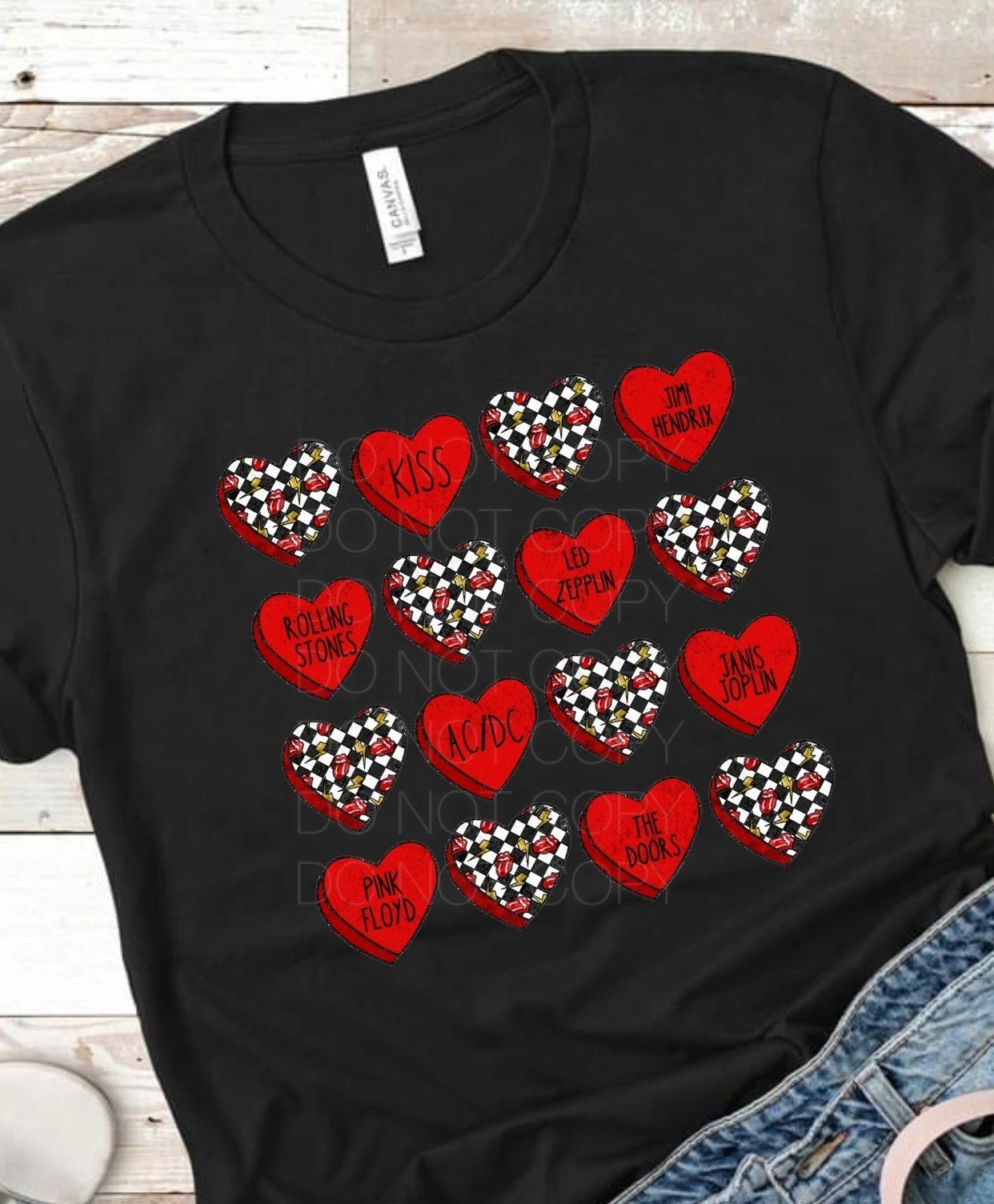 Classic Rock Hearts | Graphic Tee