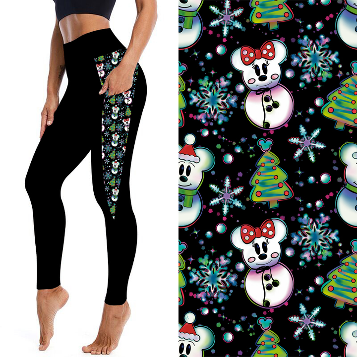 Frosty Mouse Kids' Leggings with Pockets