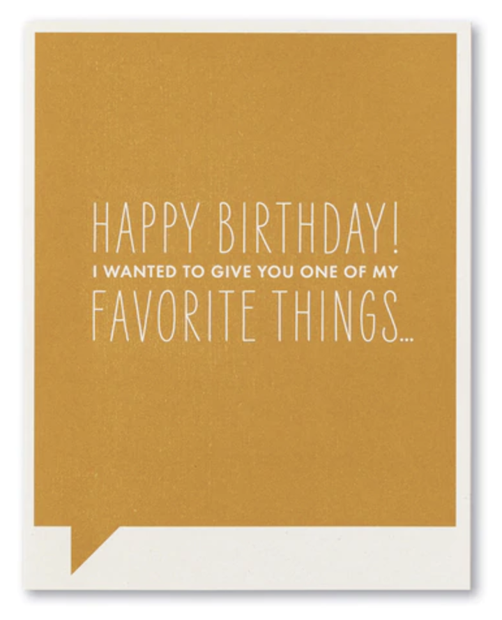 Favorite Things card