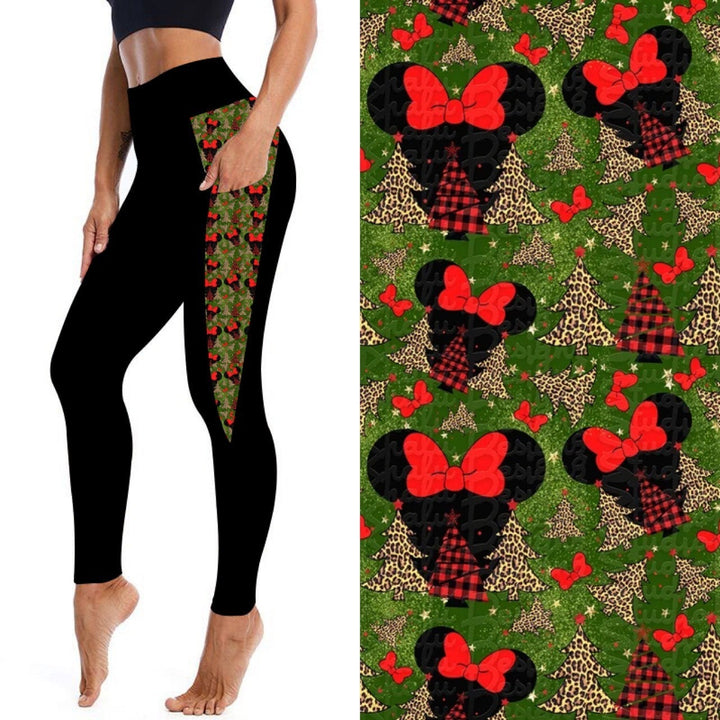 Yule Mouse Kids' Leggings with Pocket