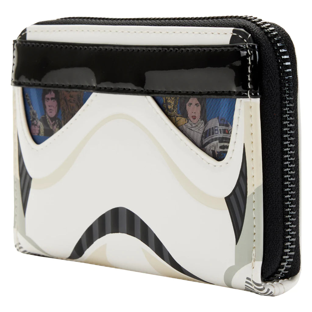 Stormtrooper Lenticular Cosplay Zip Around Wallet-Featherandvine